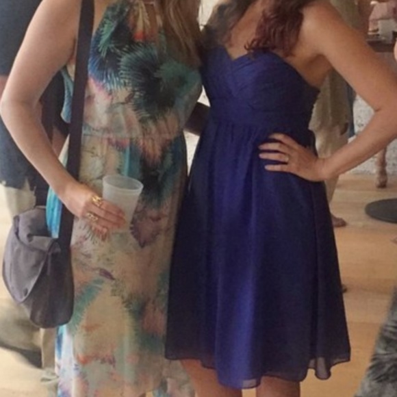 Alfred Angelo Cobalt Blue Polyester, size 8 - Picture 1 of 4